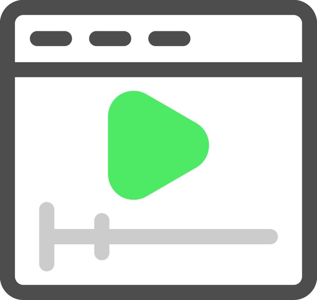 Video Creative Icon Design vector