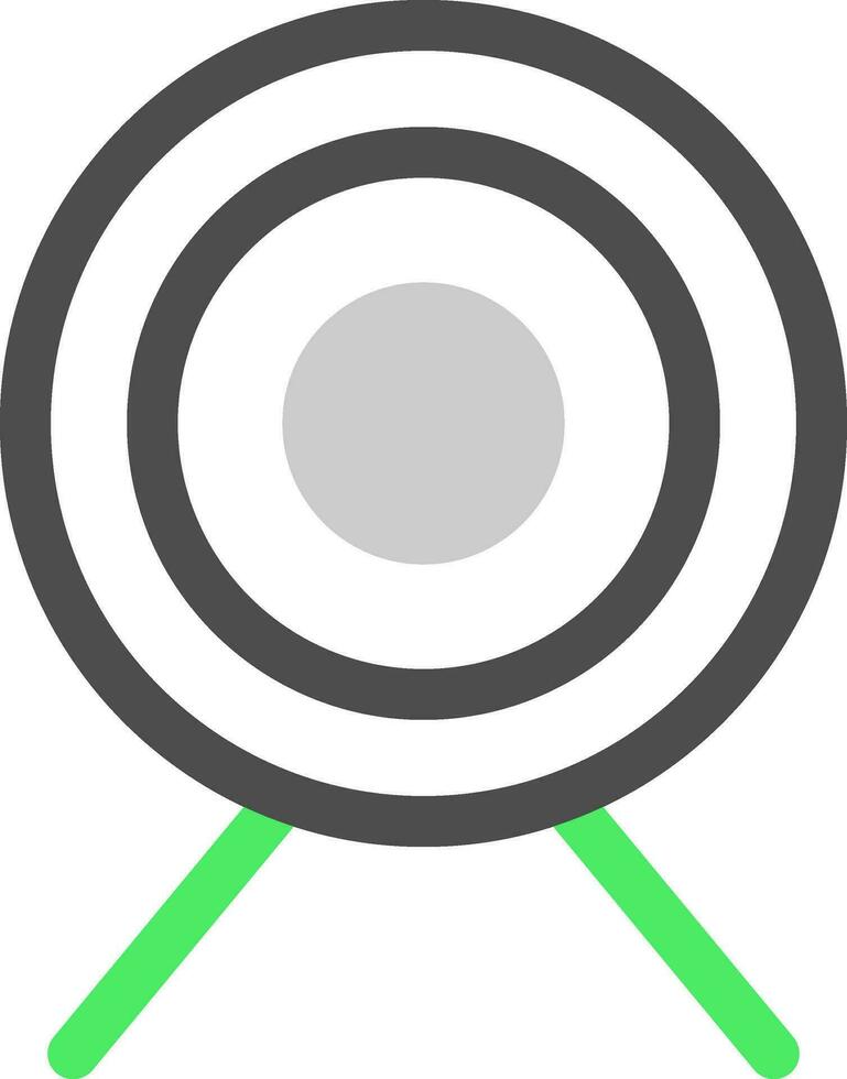 Bullseye Creative Icon Design vector