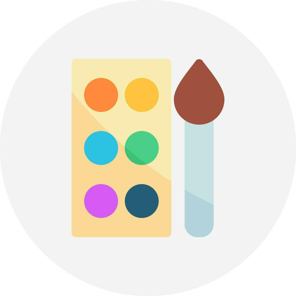 Watercolor Creative Icon Design vector
