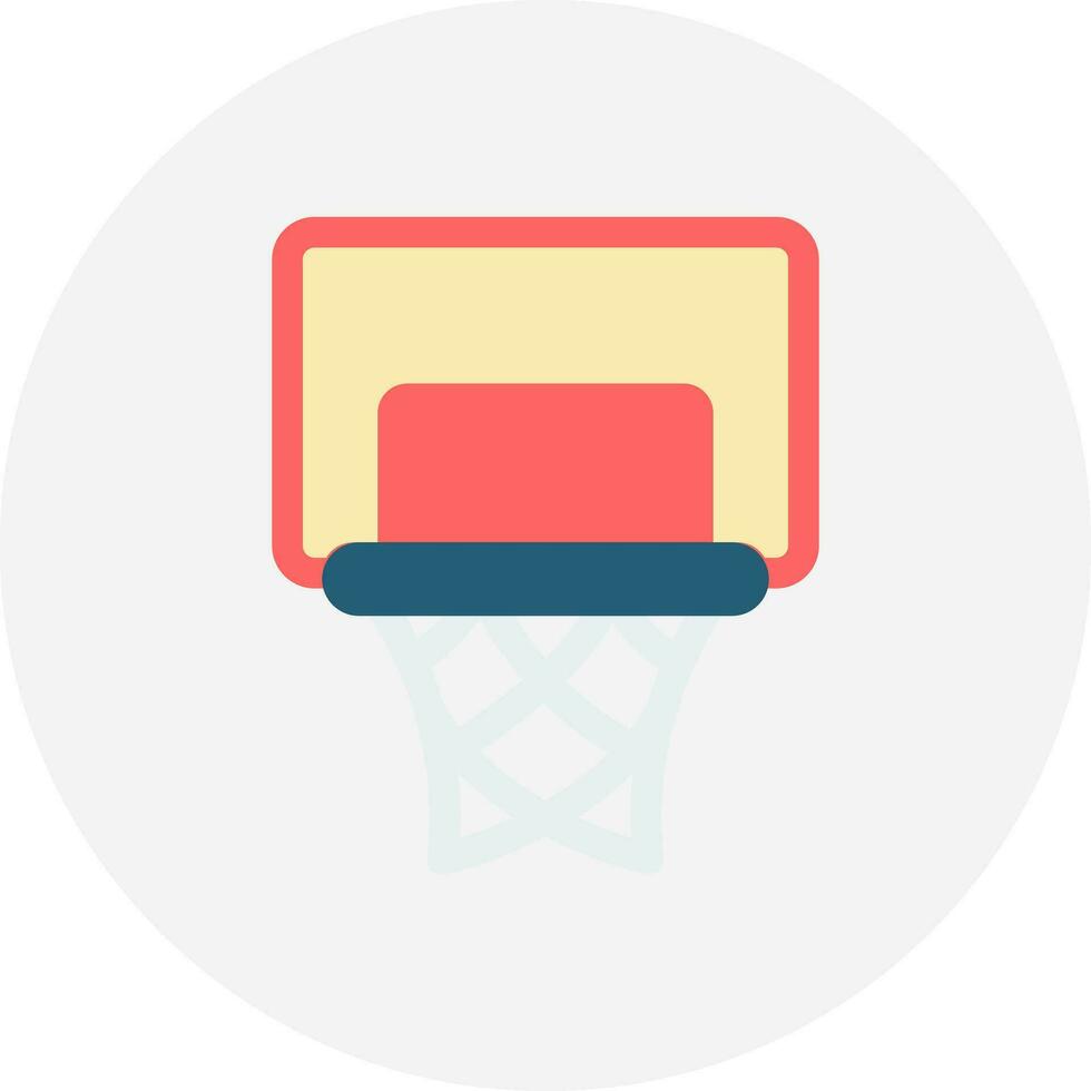 Basketball Hoop Creative Icon Design vector