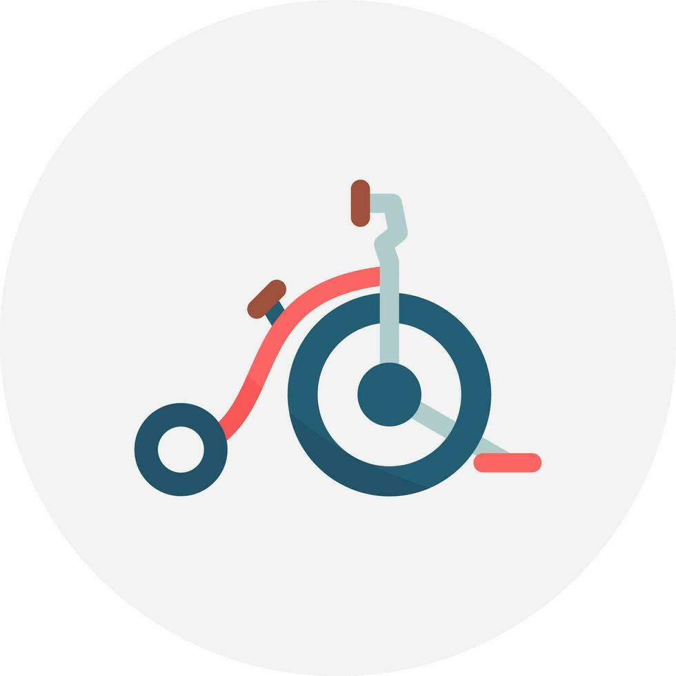 diseño de icono creativo de bicicleta de circo vector