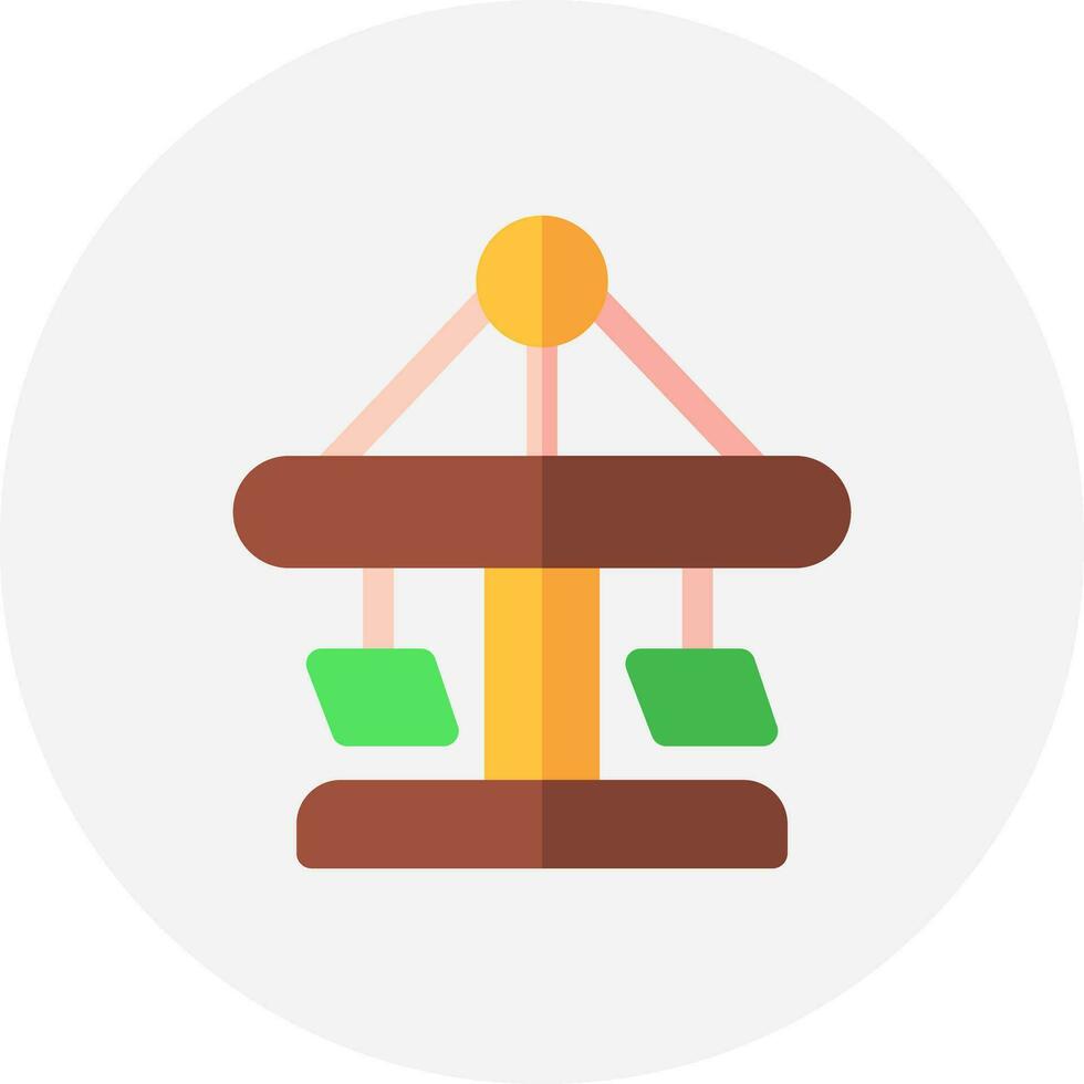 Merry Go Round Creative Icon Design vector
