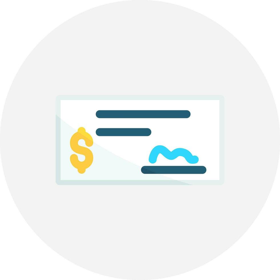 Bank Check Creative Icon Design vector