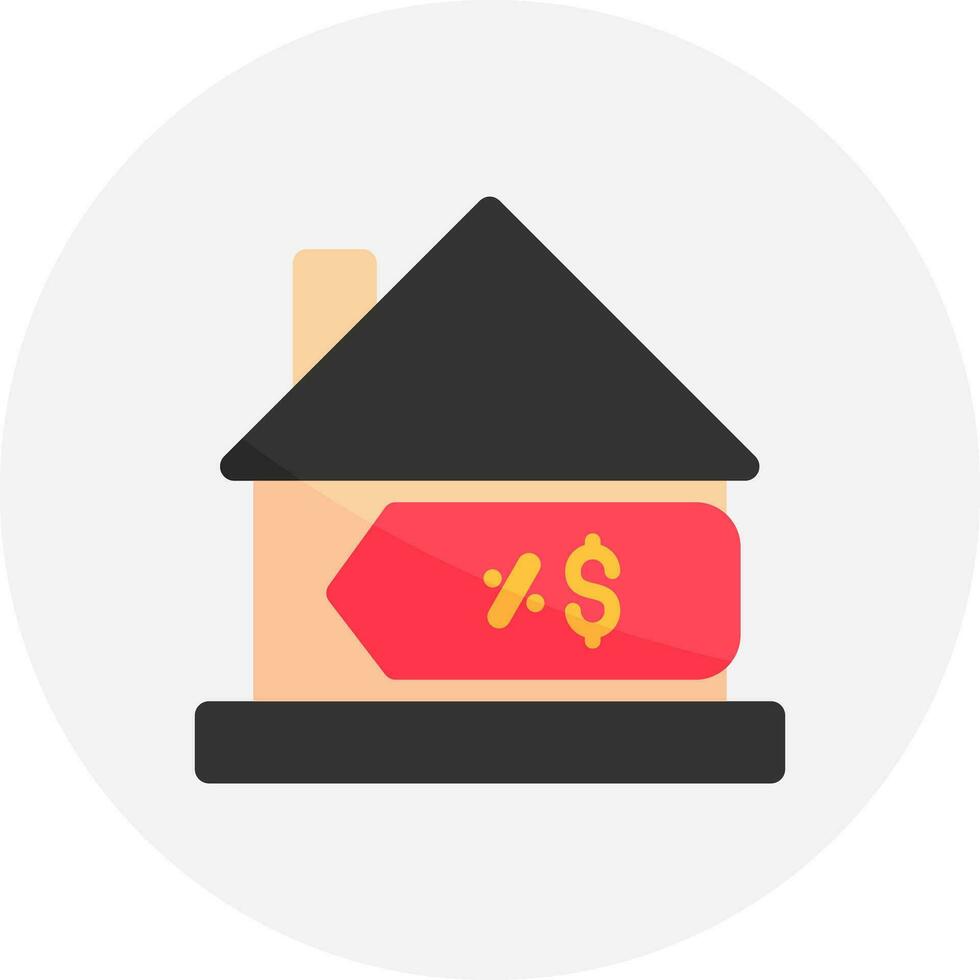 House Sale Creative Icon Design vector