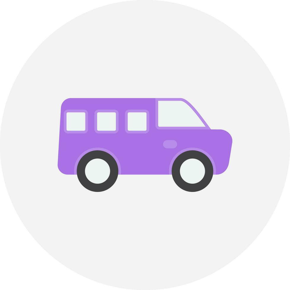 diseño de icono creativo minivan vector