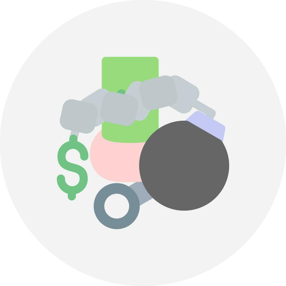 Debt Creative Icon Design vector