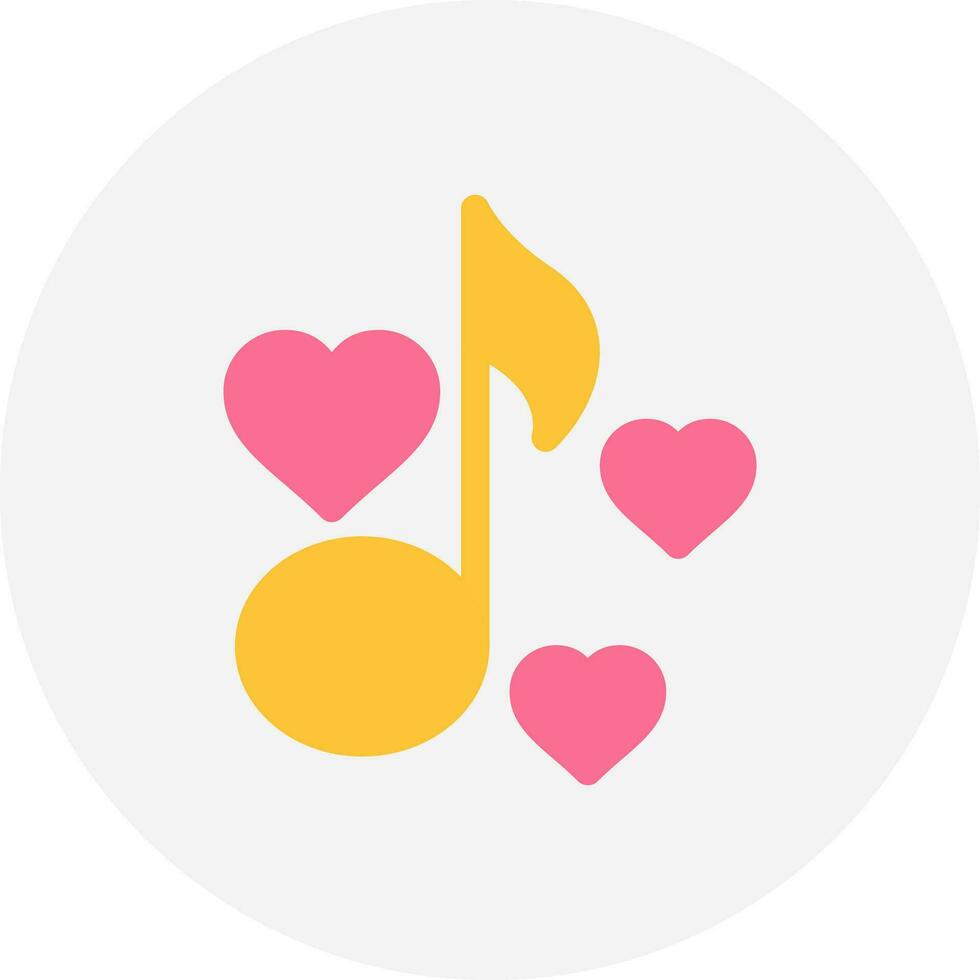 Love Song Creative Icon Design vector