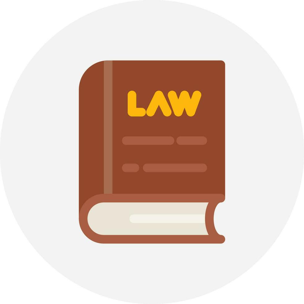 Law Book Creative Icon Design vector