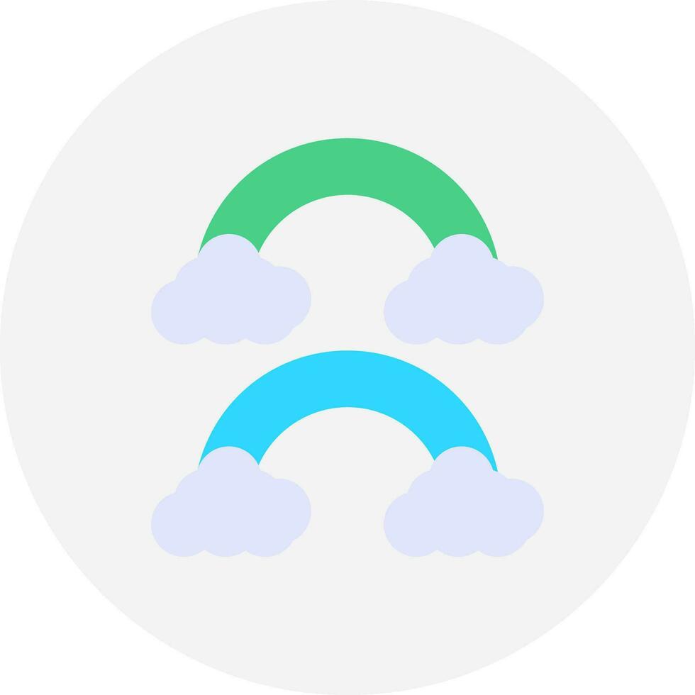 Rainbow Creative Icon Design vector