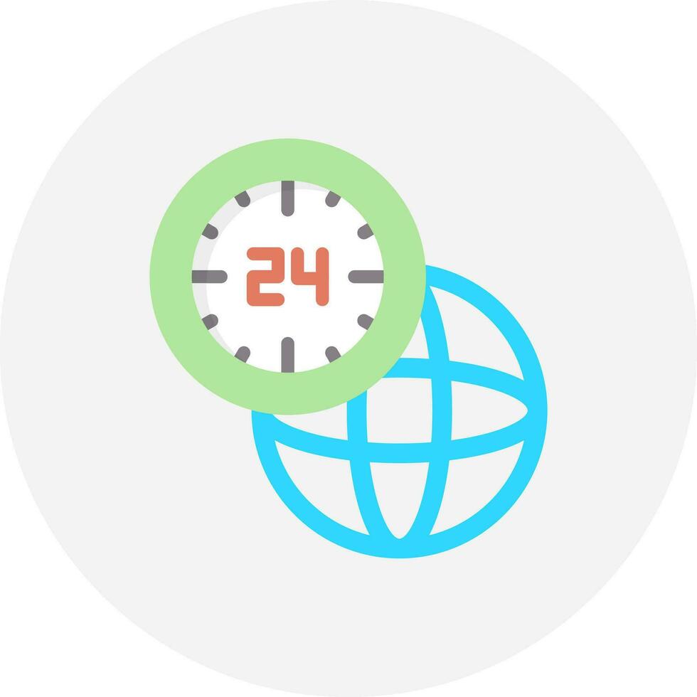 Hours Service Creative Icon Design vector