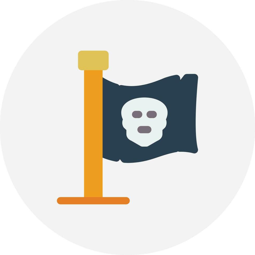 Pirates Flag Creative Icon Design vector