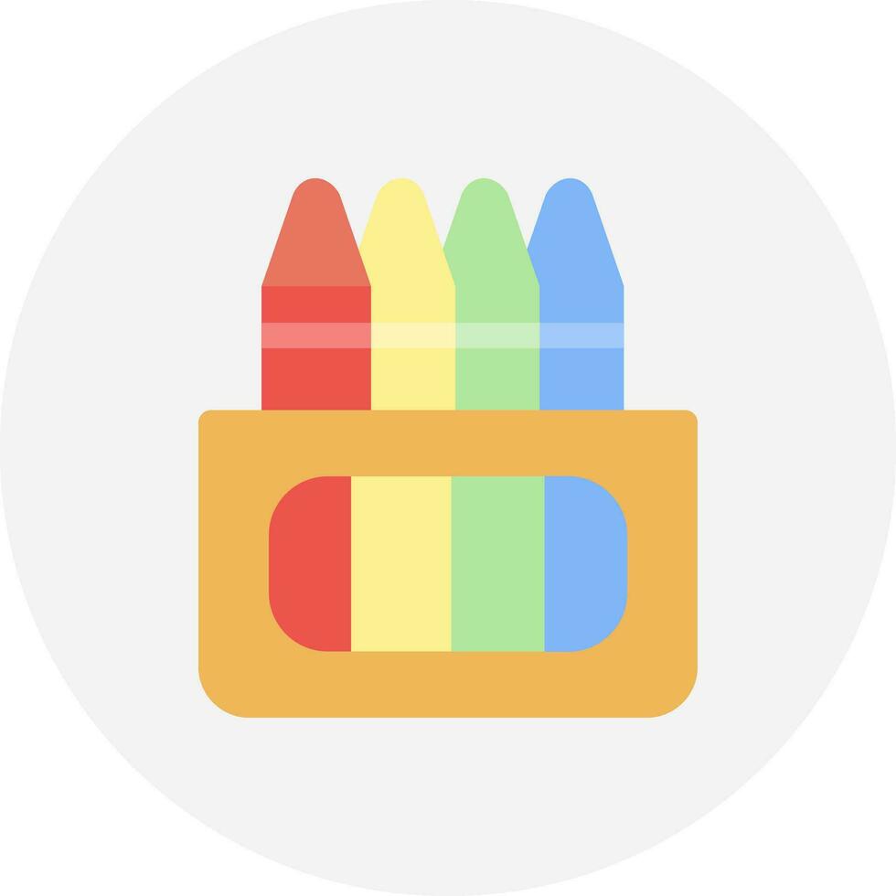 Crayons Creative Icon Design vector