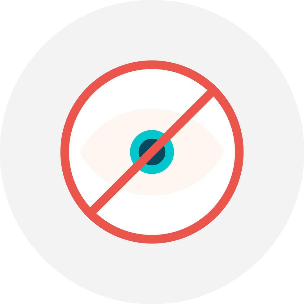 Blindness Creative Icon Design vector