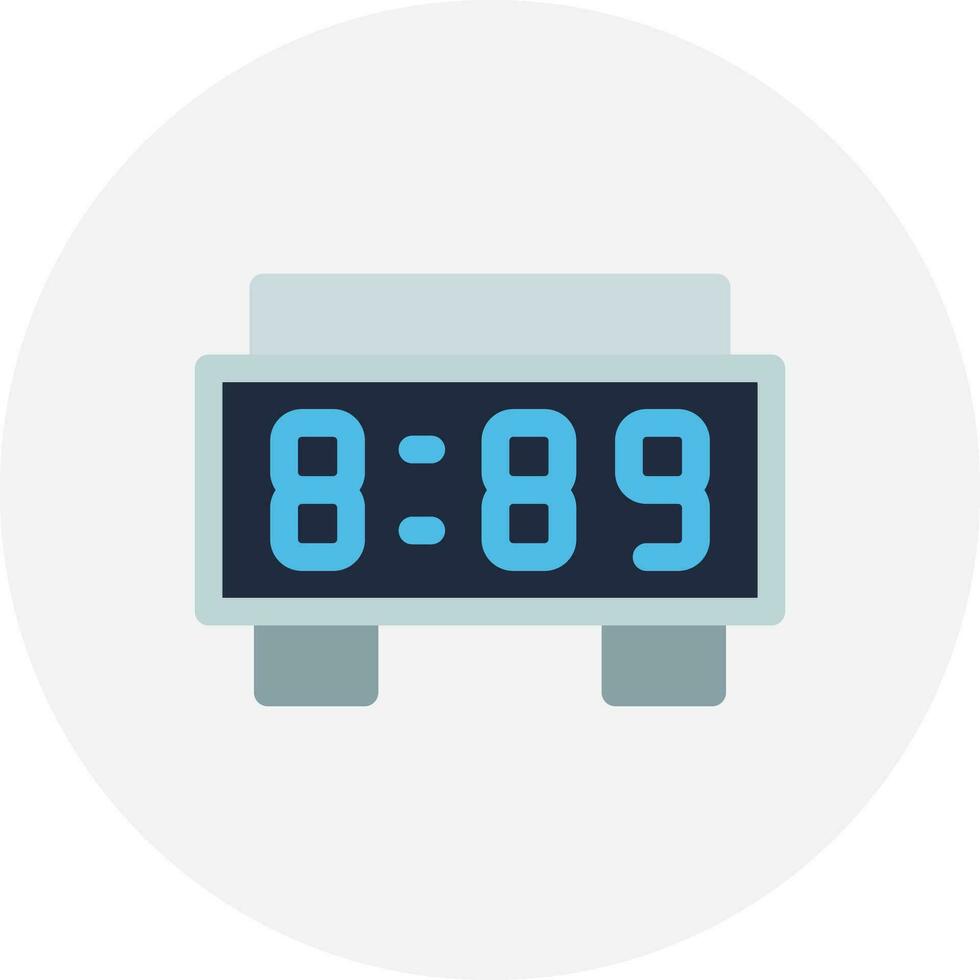 Digital Clock Creative Icon Design vector