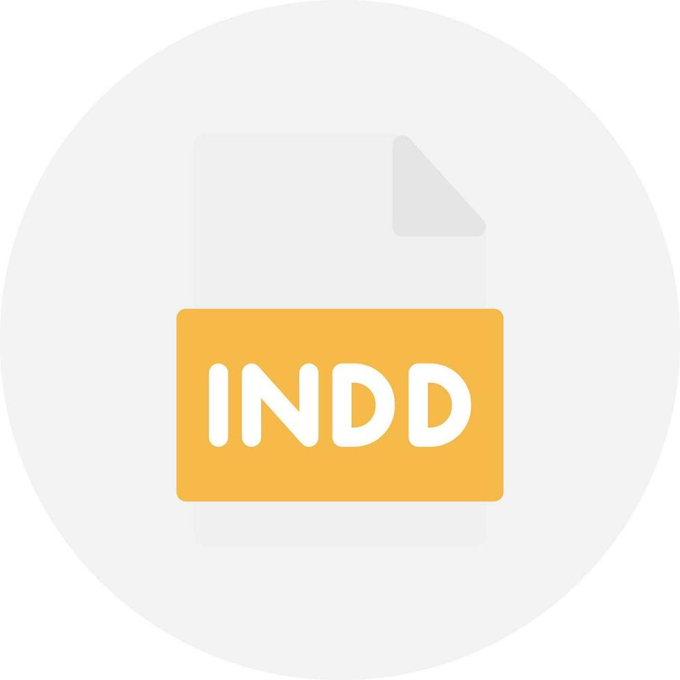 Indd File Creative Icon Design vector