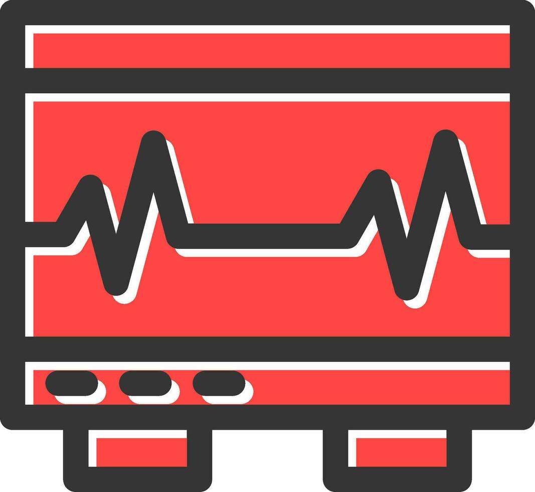 Electrocardiogram Creative Icon Design vector