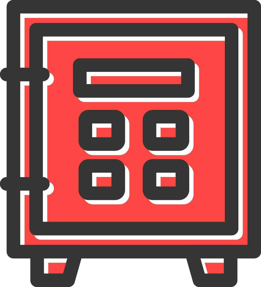 Safe Lock Creative Icon Design vector