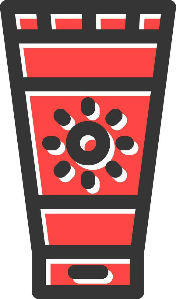Sunscreen Creative Icon Design vector
