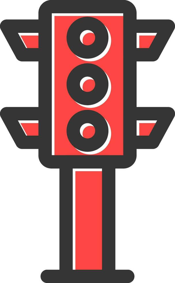 Traffic Light Creative Icon Design vector