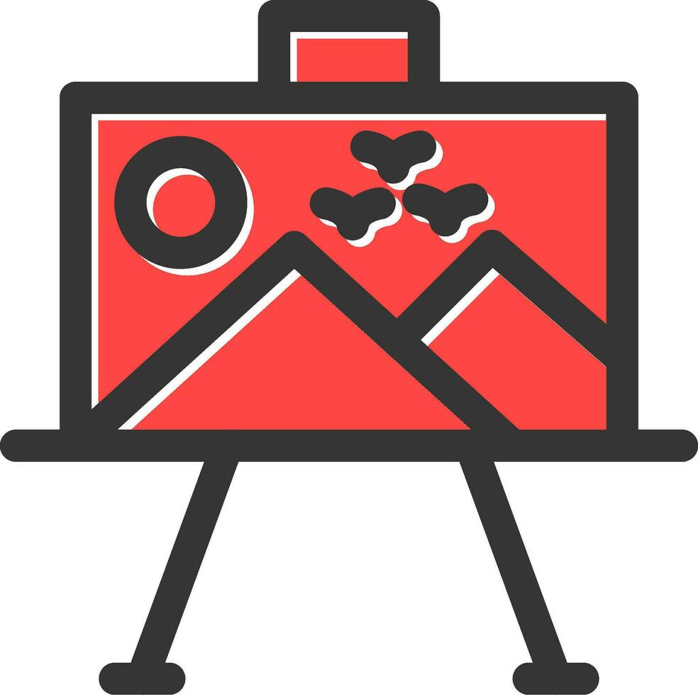 Paint Canvas Creative Icon Design vector