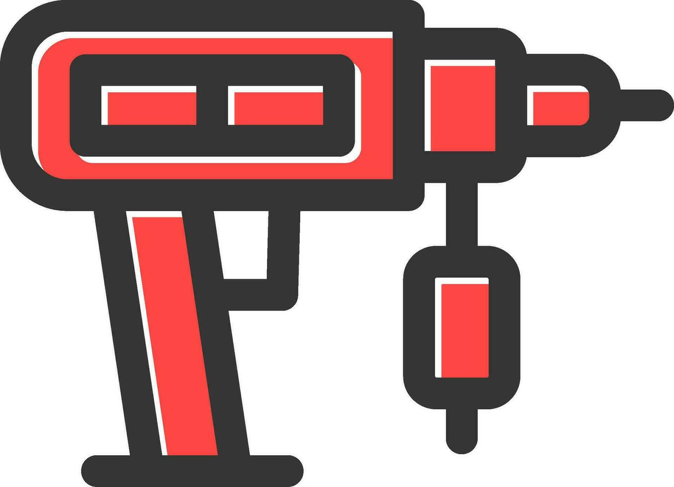 Drilling Machine Creative Icon Design vector