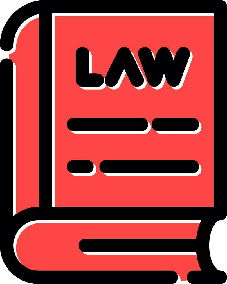 Law Book Creative Icon Design vector