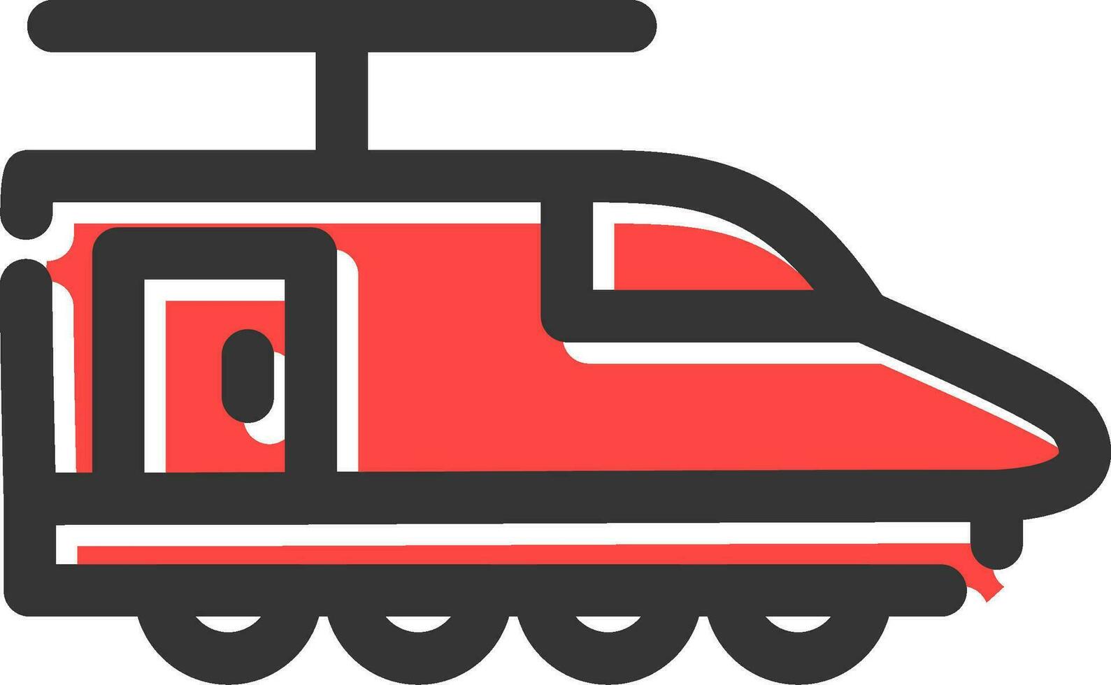 Electric Train Creative Icon Design vector