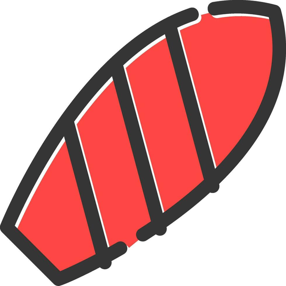 Surfboard Creative Icon Design vector