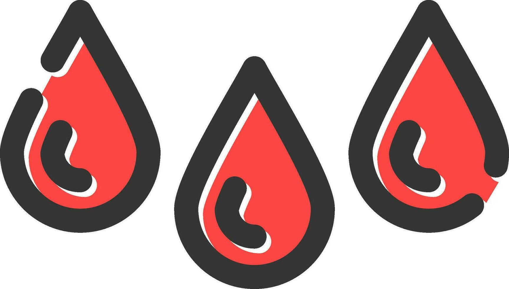 Drops Creative Icon Design vector
