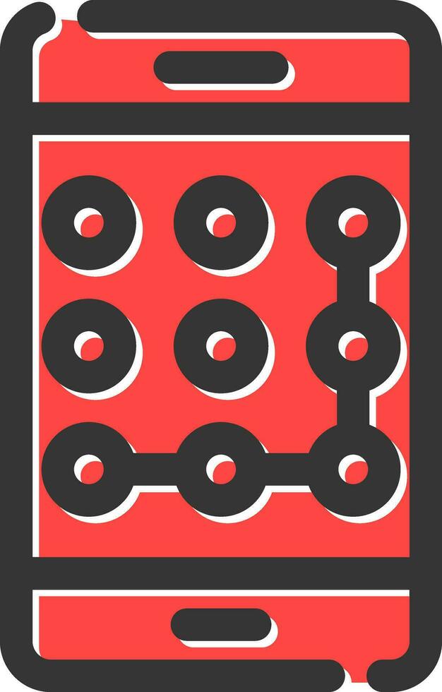 Pattern Lock Creative Icon Design vector