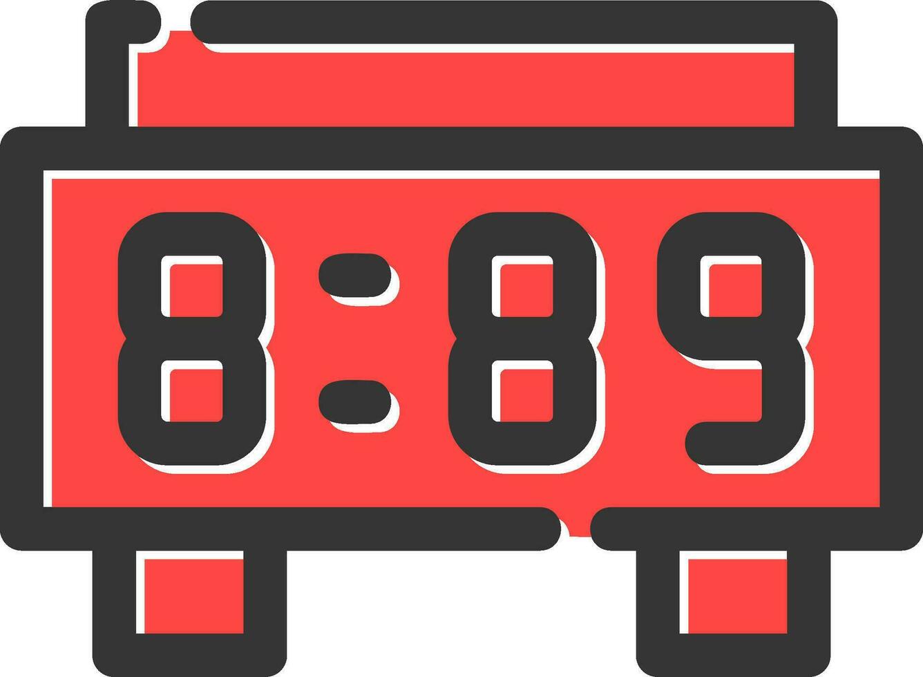 Digital Clock Creative Icon Design vector
