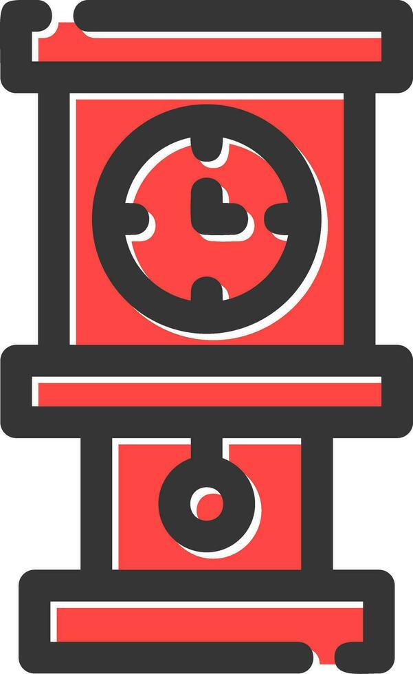 Grandfather Clock Creative Icon Design vector