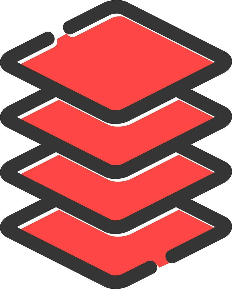 Layers Creative Icon Design vector