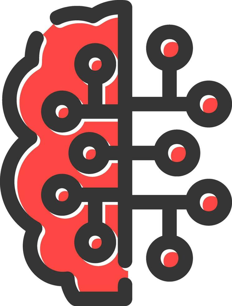 Artificial Intelligence Creative Icon Design vector