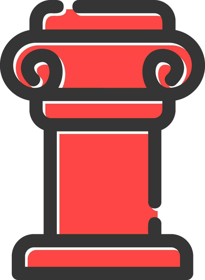 Pillar Creative Icon Design vector