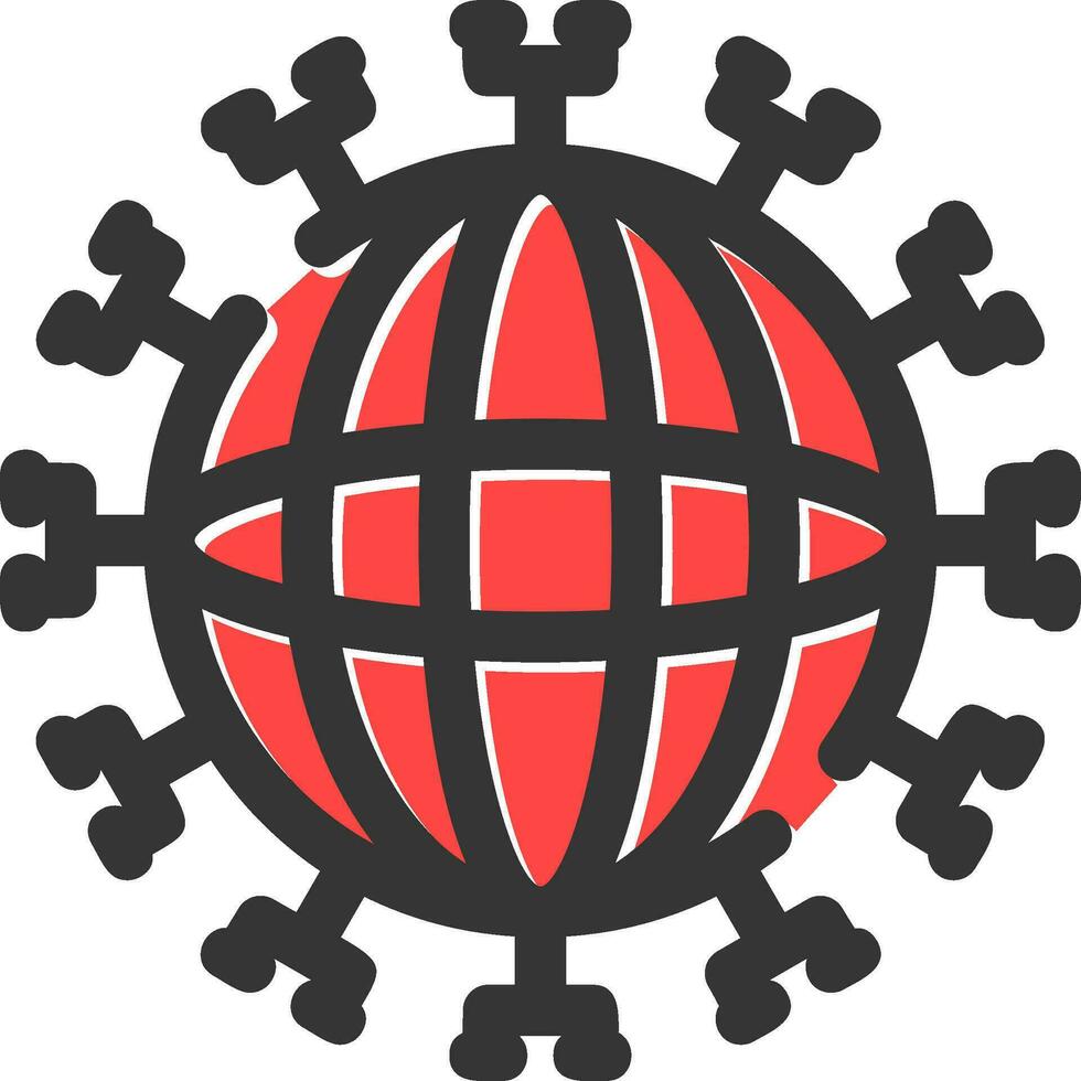 Global Network Creative Icon Design vector