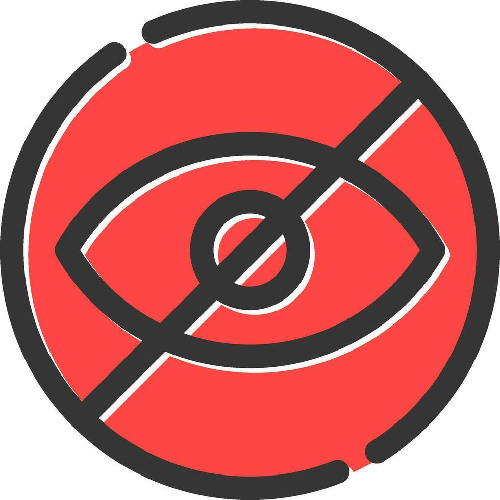 Blindness Creative Icon Design vector