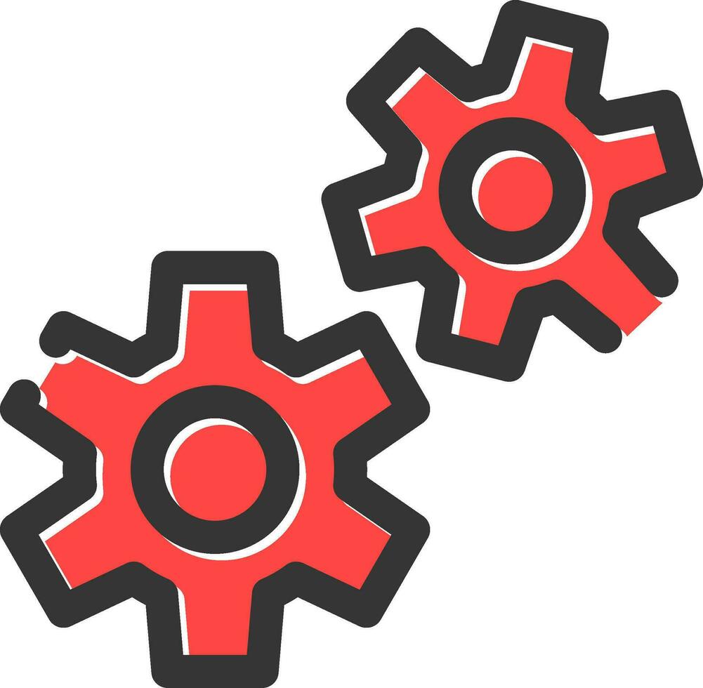 Cogwheels Creative Icon Design vector