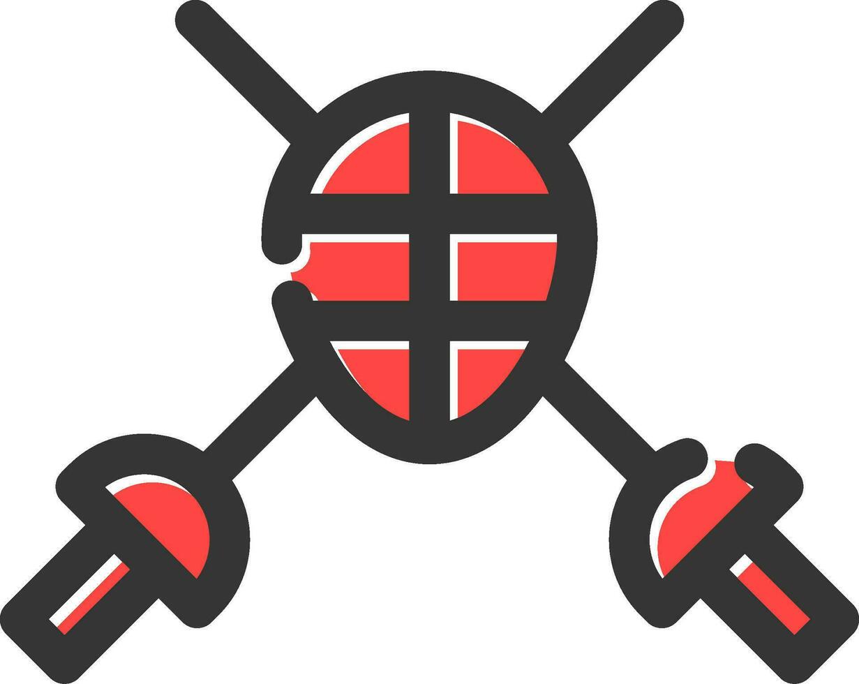 Fencing Creative Icon Design vector