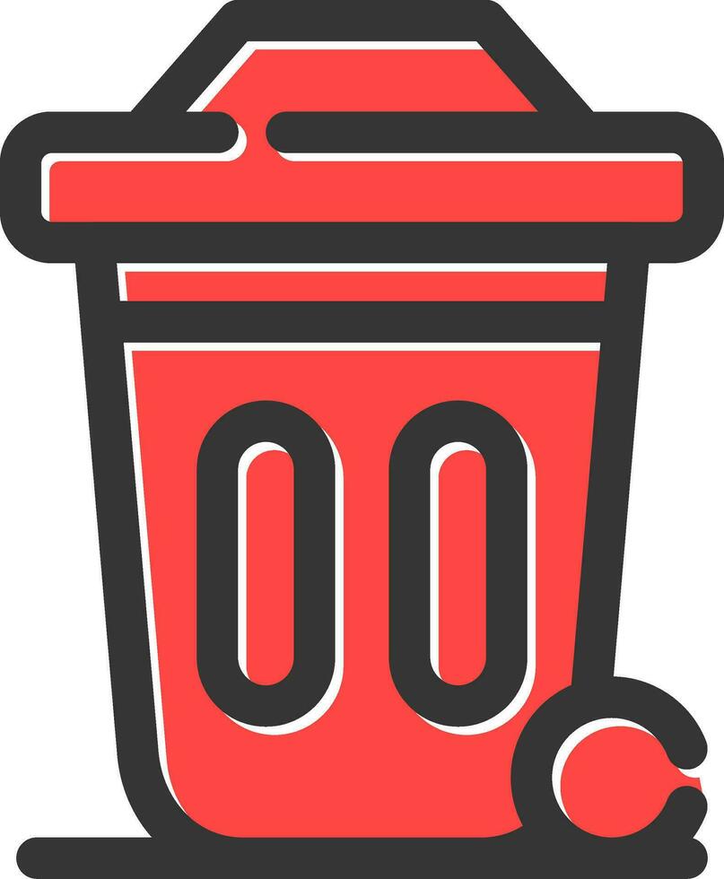 Dustbin Creative Icon Design vector