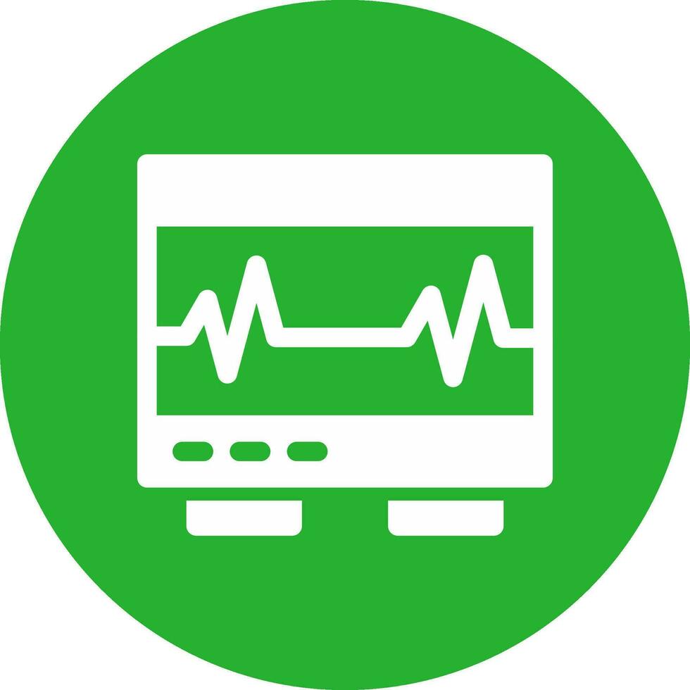 Electrocardiogram Creative Icon Design vector