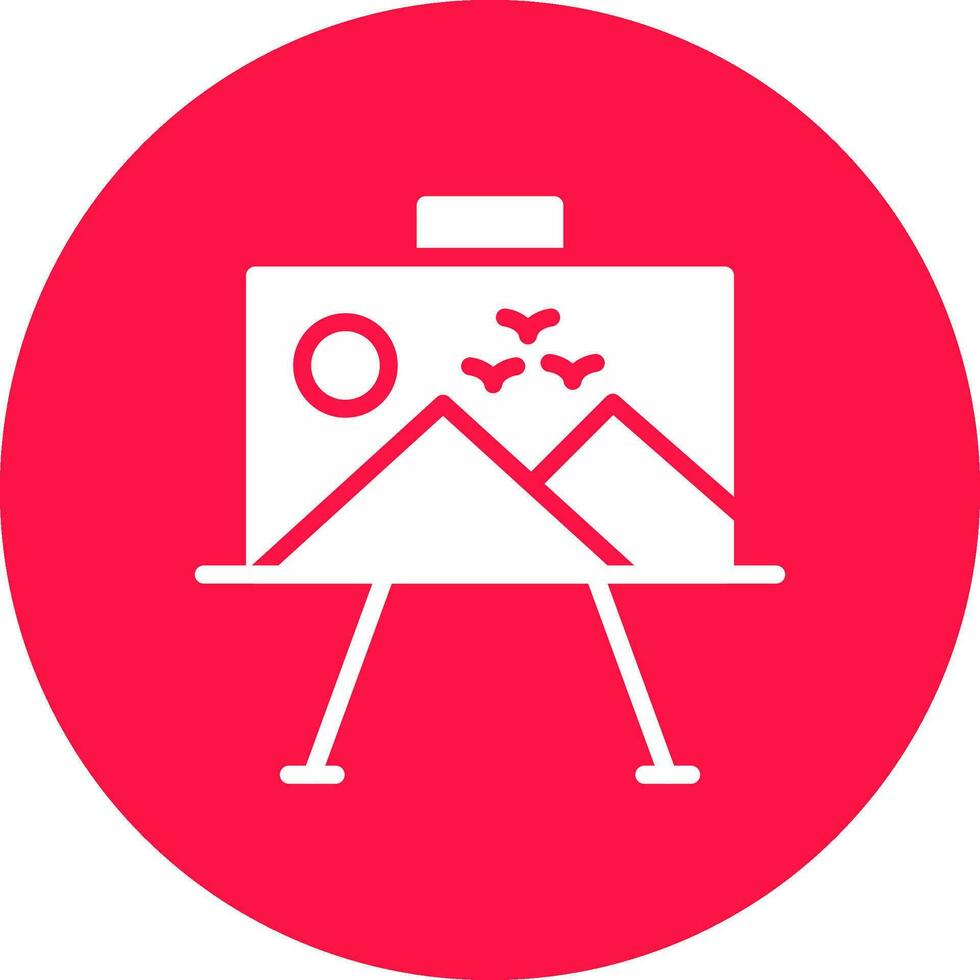 Paint Canvas Creative Icon Design vector