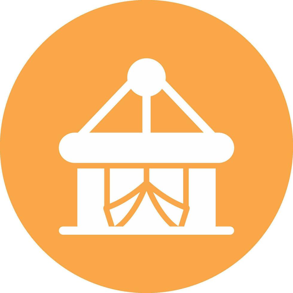 Circus Tent Creative Icon Design vector