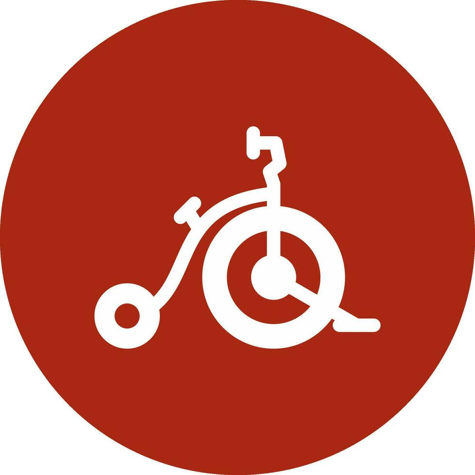 diseño de icono creativo de bicicleta de circo vector