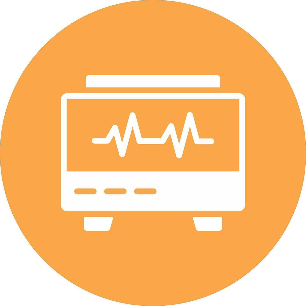 EKG Monitor Creative Icon Design vector