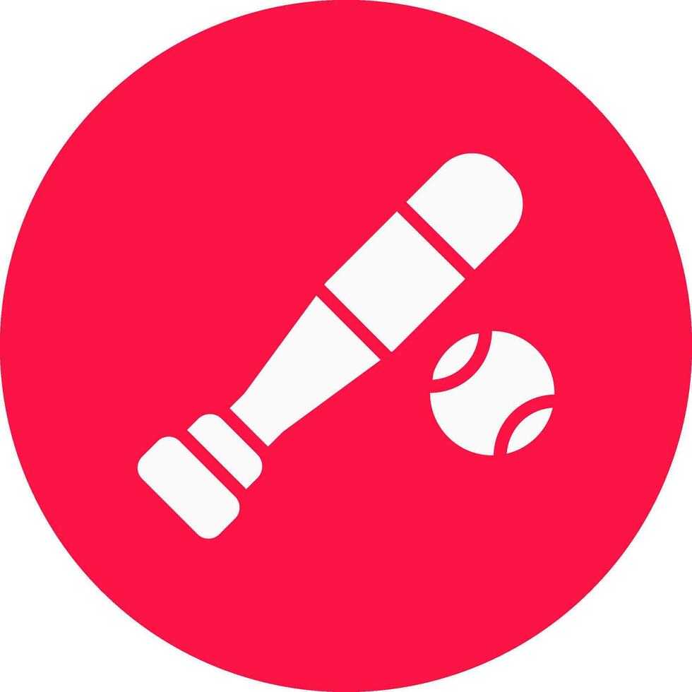 Cricket Creative Icon Design vector
