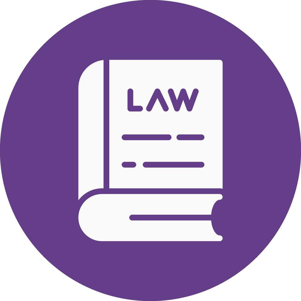 Law Book Creative Icon Design vector