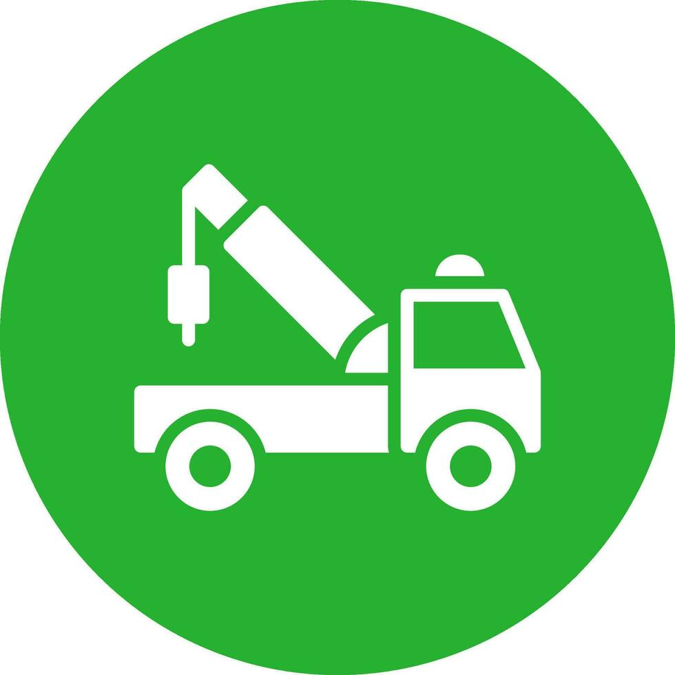 Tow Truck Creative Icon Design vector