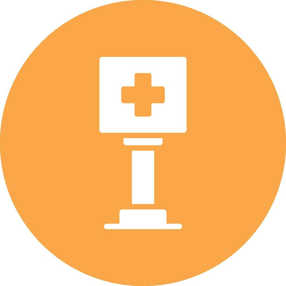 Healthcare Sign Board Creative Icon Design vector