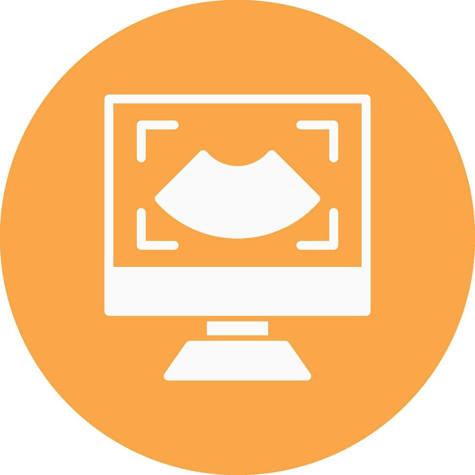 Ultrasound Creative Icon Design vector